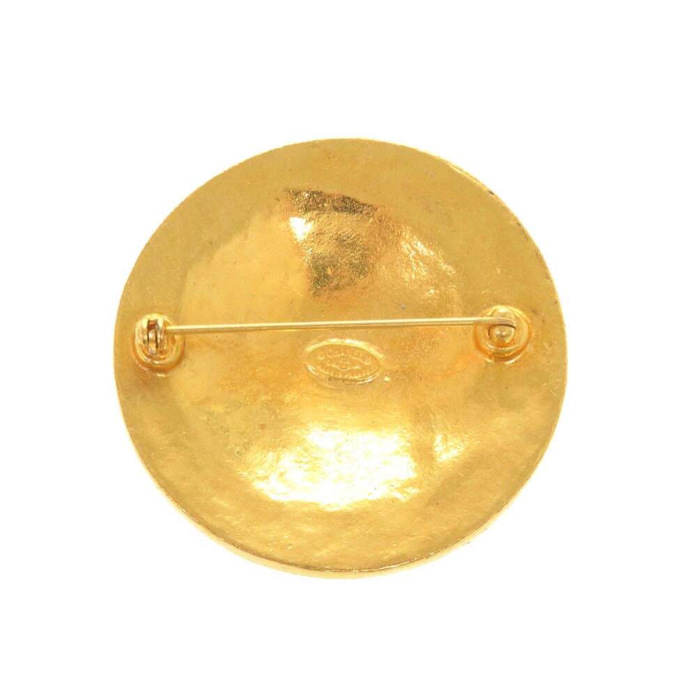 CHANEL Vintage Gold Logo Brooch - Picture 2 of 8